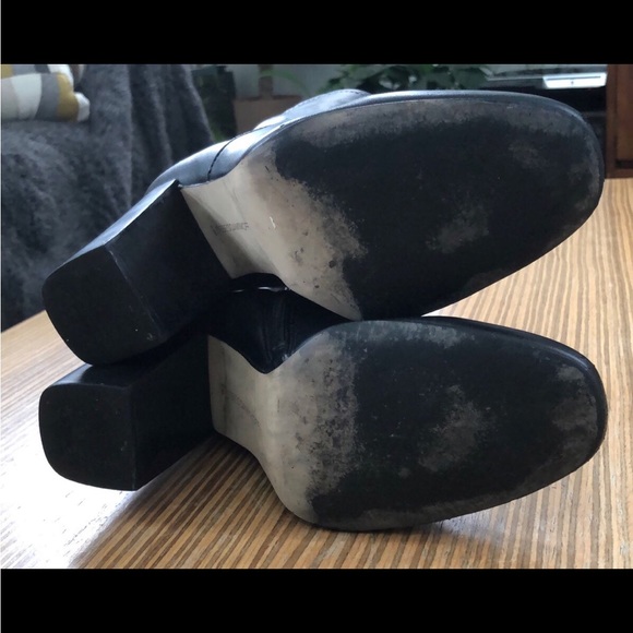 Rebecca Minkoff Black Bojana Block Heel Booties 9.5 - Picture 9 of 10